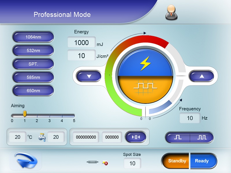 EO qs laser screen 2 Écran laser EO qs 2