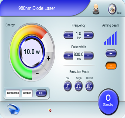 980nm vascular diode laser Laser à diode vasculaire 980nm
