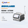 Endolaser avec Fiber 980 + 1470nm, thérapie vasculaire au Laser, Machine de lipolyse pour Lifting du visage, le plus récent