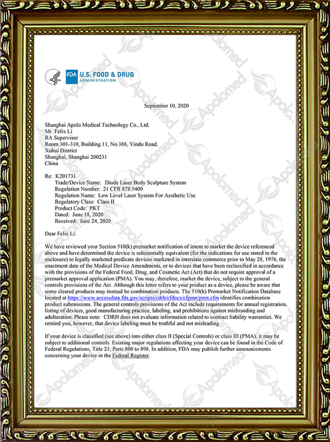 Syst&egrave;me de sculpture corporelle au laser &agrave; diode FDA