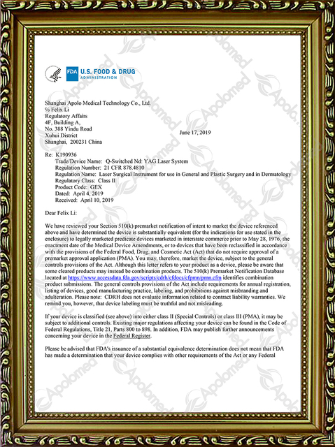 Q-Switched Nd&nbsp;: Laser Yag FDA
