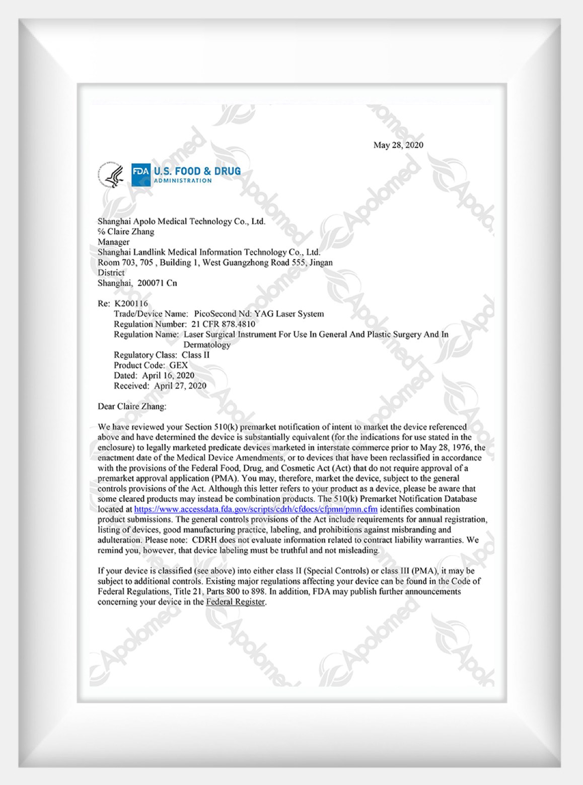 Excellence certifiée en laser picoseconde