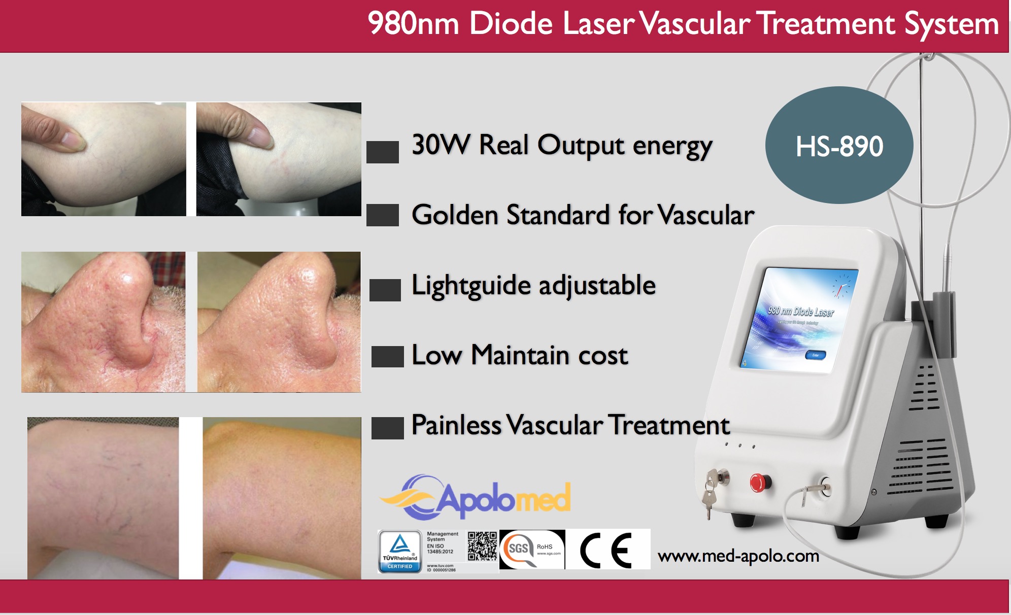 Laser à diode HS-890 980 nm