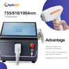 Épilation portable au laser à diode Tuv médical CE et USA approuvé par la FDA 